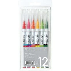 Kuretake Zig Clean Color Real Brush Pen - 12 Pack