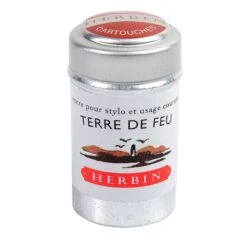 J Herbin Ink Cartridges Tin -Stationery Sale Store terre de feu