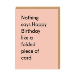 Ohh Deer Folded Piece Of Card Birthday Greeting Card
