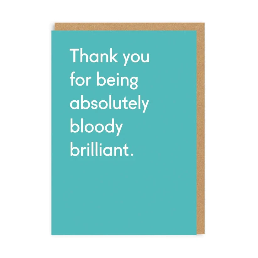 Ohh Deer Thank You Being Bloody Brilliant Greeting Card 1 Ohh Deer Thank You Being Bloody Brilliant Greeting Card