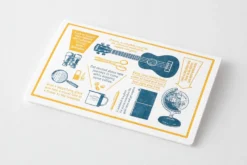 TRAVELER'S Company Travel Tools Letterpress Card Blue [Limited Edition]