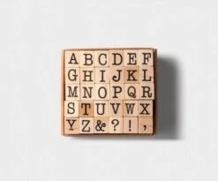 Tools To Live By Capital Letters Alphabet Stamp Set