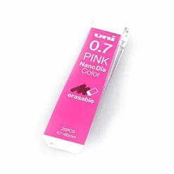 Mitsubishi Uni Nano Dia Coloured Pencil Lead 0.7mm -Stationery Sale Store uni07 pink