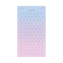 Livework ABC Sticker 17 Livework ABC Sticker -Stationery Sale Store violet1