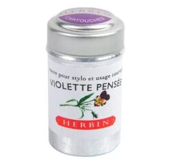 J Herbin Ink Cartridges Tin -Stationery Sale Store violette pensee