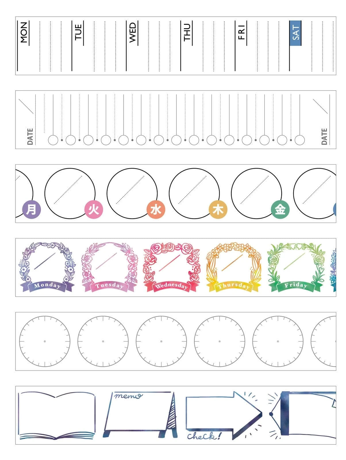 Planner Masking Tape - Notes 5 Planner Masking Tape - Notes - Image 5
