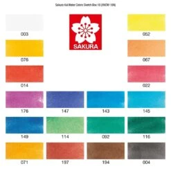 Sakura Koi Watercolour Set 18 -Stationery Sale Store xncw18n