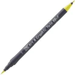 Kuretake ZIG Art & Graphic Twin-Tip RB & F (Brush Pen + Fine Point Marker) [80 Colours] -Stationery Sale Store zig art graphic twin 010 lemon yellow d76184d0 9fad 47b0 8185 30739458c571