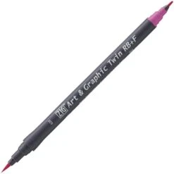 Kuretake ZIG Art & Graphic Twin-Tip RB & F (Brush Pen + Fine Point Marker) [80 Colours] -Stationery Sale Store zig art graphic twin 020 pink 83cf02b2 5556 44d7 9956 1c4da65e0f40