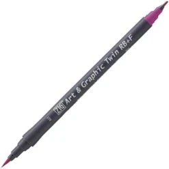 Kuretake ZIG Art & Graphic Twin-Tip RB & F (Brush Pen + Fine Point Marker) [80 Colours] -Stationery Sale Store zig art graphic twin 022 dark pink fdd8401e 286e 495d adcf d8eaf2f87d53