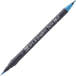 Kuretake ZIG Art & Graphic Twin-Tip RB & F (Brush Pen + Fine Point Marker) [80 Colours] -Stationery Sale Store zig art graphic twin 034 cobalt blue 90e57c3d 7893 4952 ae2e 4739440cae85