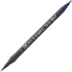 Kuretake ZIG Art & Graphic Twin-Tip RB & F (Brush Pen + Fine Point Marker) [80 Colours] -Stationery Sale Store zig art graphic twin 036 deep blue b5693954 49f0 4ffe a11e 26ec637b8fd3