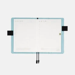 Hobonichi 2024 A5 Planner Cover [Colours: Black X Clear Blue] -Stationery Sale Store zoom 04 42218119 c115 4f1c aa0c 5c3b14267dc7